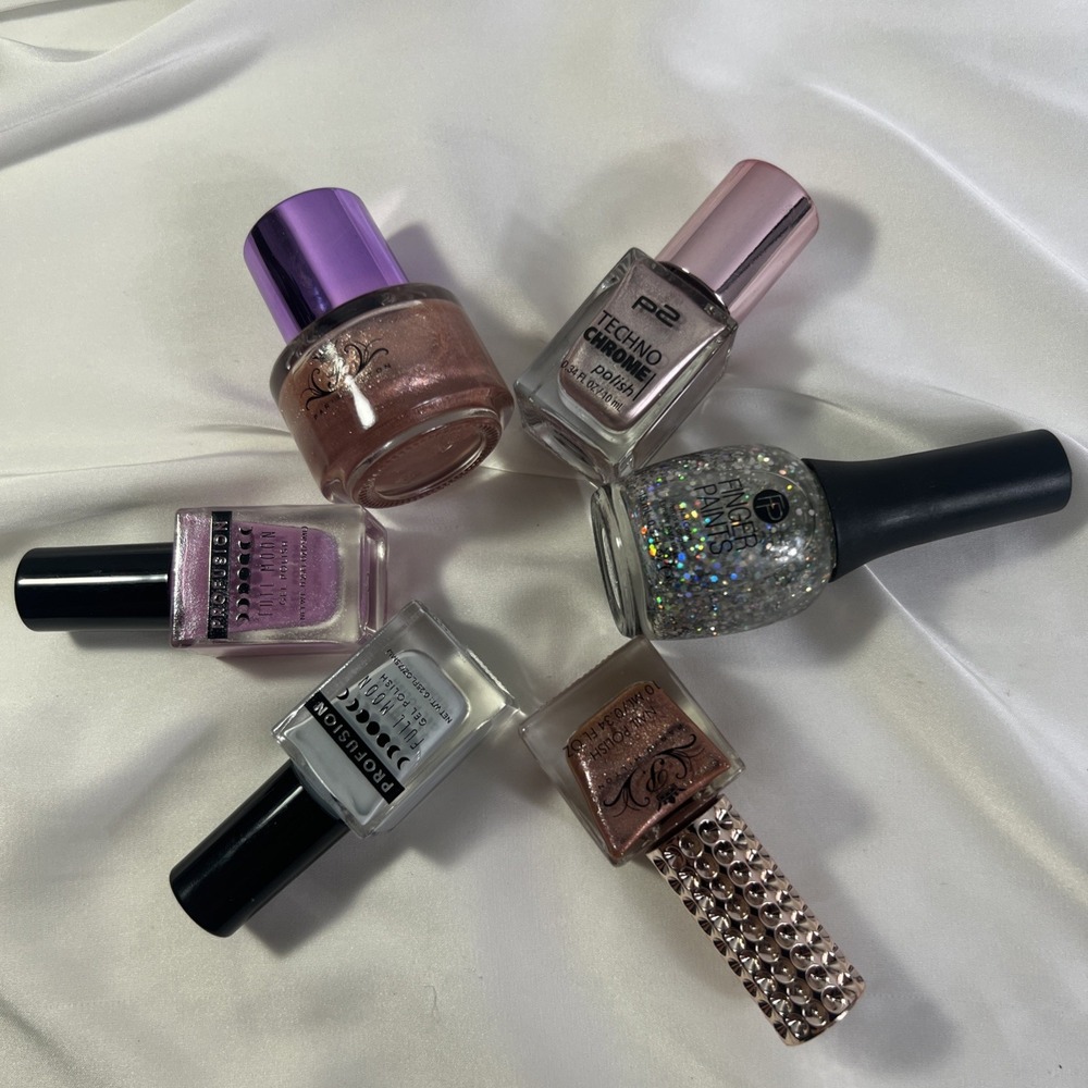 Assorted Nail Polish Lot 6 Bottles Different Brand‎ And Colors New